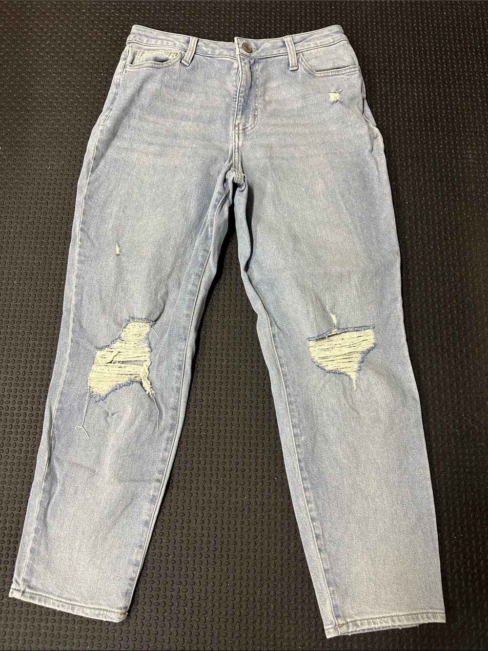 SO Light Blue High-Rise Mom Jeans